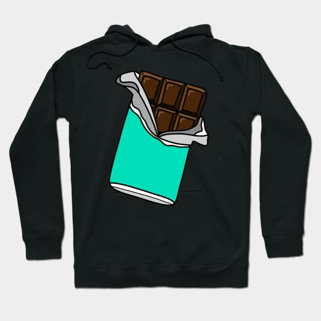 Chocolate Bar Hoodie by Kelly Louise Art